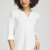 Best Ring Detail Henley Top Tops