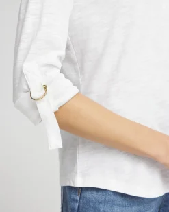 Best Ring Detail Henley Top Tops