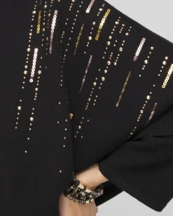 Cheap Rose Gold Sequin Ruana Matching Sets | Ponchos & Ruanas