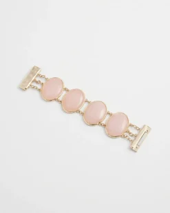Best Sale Rose Quartz Gold Tone Bracelet Bracelets