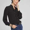 Online Ruffle Neck Shirt Tops | Blouses & Shirts