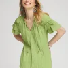 Online Ruffle Sleeve Blouse Tops