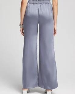 Cheap Satin Wide Leg Pants Pants
