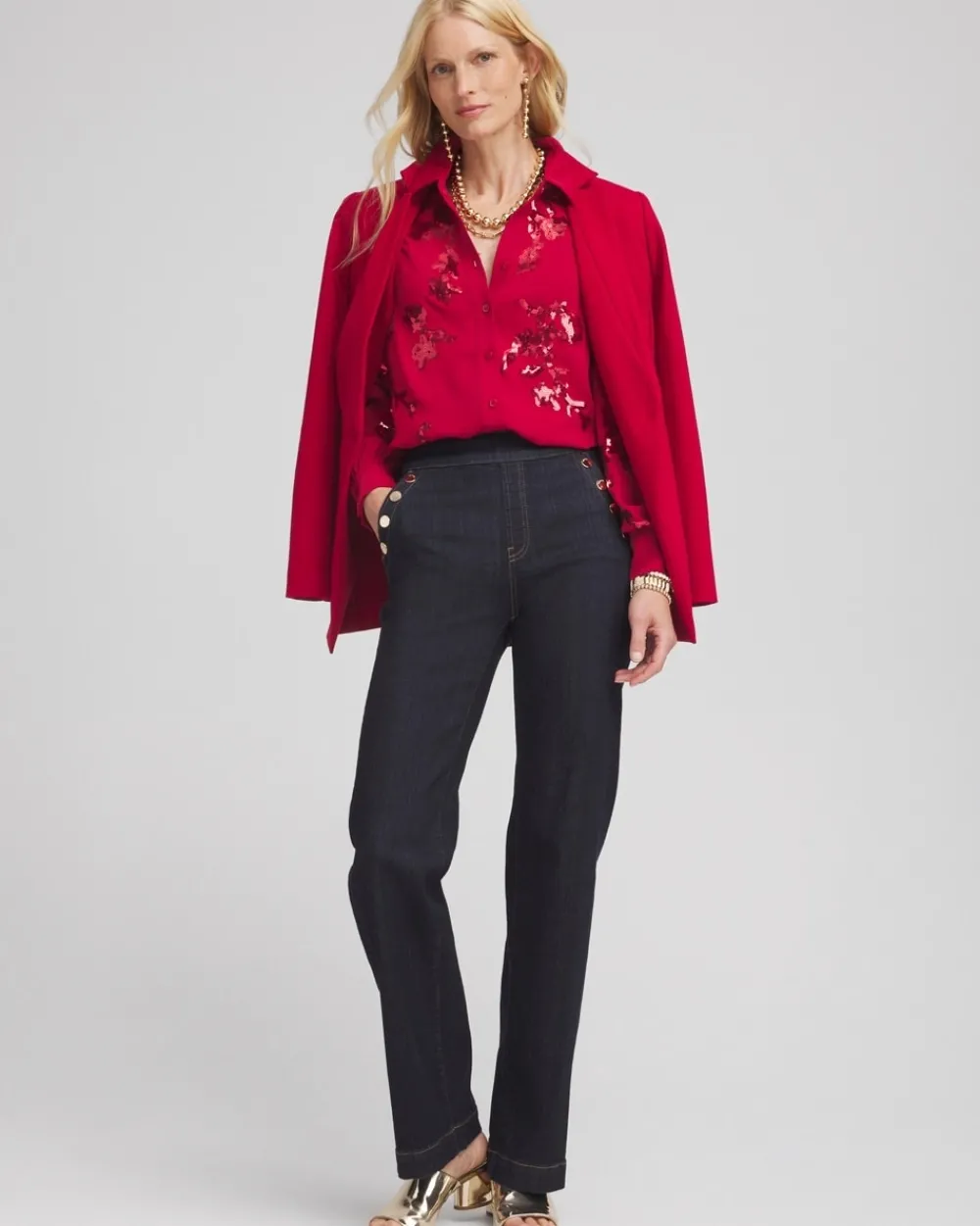 Discount Sequin Embellished Shirt Tops | Blouses & Shirts