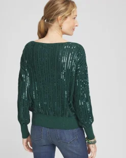 Online Sequin Pullover Sweater Matching Sets
