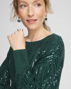 Online Sequin Pullover Sweater Matching Sets