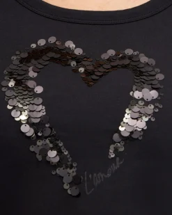 Flash Sale Sequins Heart Valentine's Tee Tops
