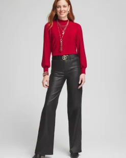 Discount Shimmer Mock-Neck Top Tops | Tees