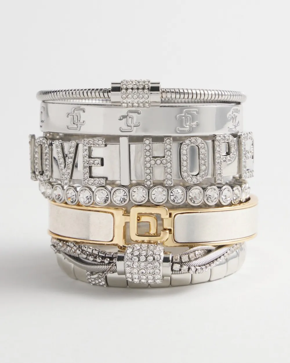Shop Tone Stretch Pavé Stretch Bracelet Bracelets | Everyday Jewelry