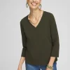 New 3/4 Sleeve Perfect Tee Tops