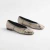 Outlet Snake Print Flats Shoes