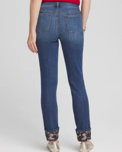 Fashion So Slimming® Girlfriend Sequin Cuff Ankle Jeans Jeans & Denim