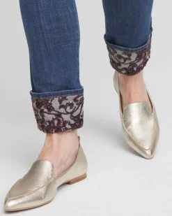 Fashion So Slimming® Girlfriend Sequin Cuff Ankle Jeans Jeans & Denim