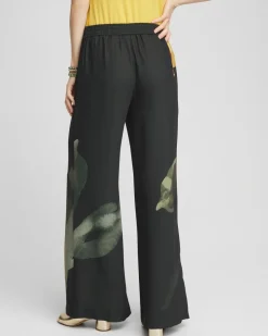 Hot Soft Pull-On Print Wide Leg Pants Pants