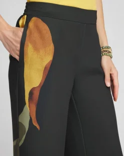 Hot Soft Pull-On Print Wide Leg Pants Pants