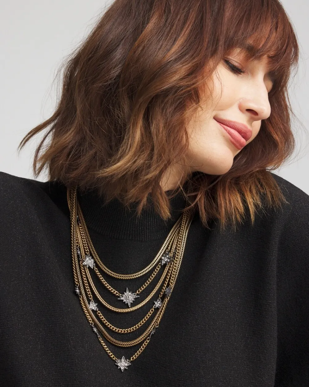 Online Starry Nights Cascading Necklace Necklaces