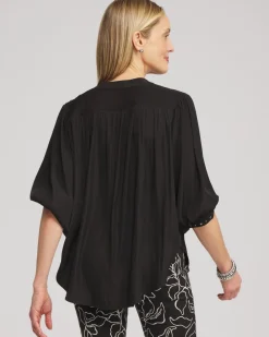 Cheap Stud Trim Top Tops