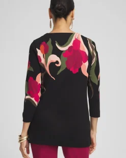 Best Sale Swirl V-Neck Tunic Tops