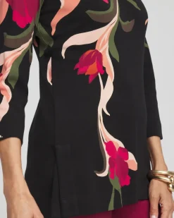 Best Sale Swirl V-Neck Tunic Tops