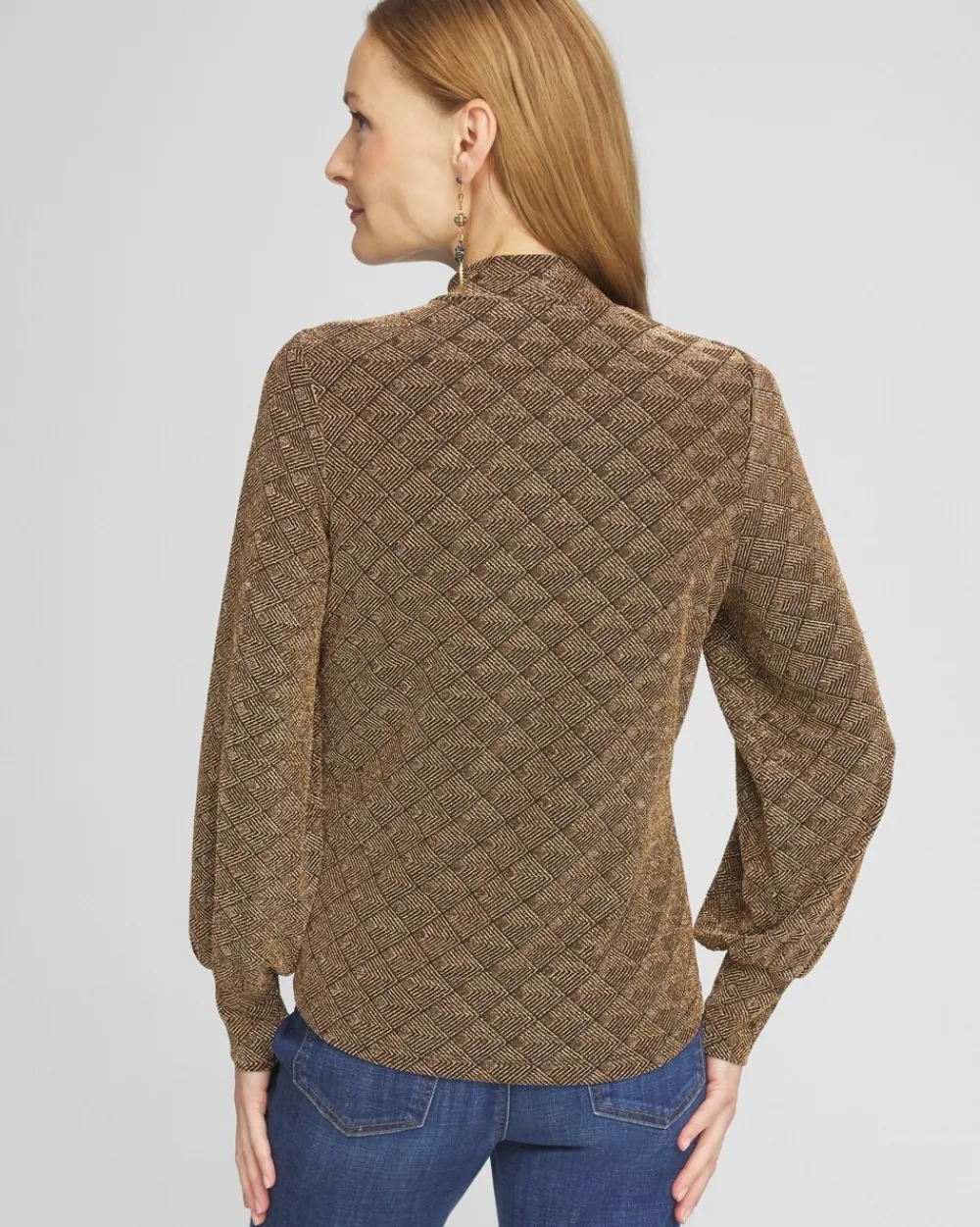 Best Textured Mock-Neck Top Tops | Tees