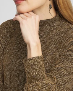 Best Textured Mock-Neck Top Tops | Tees
