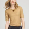 Online The Touch Of Cool™ Foil Elbow Sleeve Layering Tee Tops