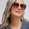 Online Tort Print Cateye Sunglasses Eyewear