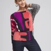 New Touch Of Cool™ Abstract Banded Hem Tee Tops