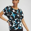 New Touch Of Cool™ Abstract Banded Hem Top Tops