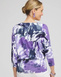 Online Touch Of Cool™ Abstract Banded Hem Top Tops