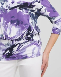 Online Touch Of Cool™ Abstract Banded Hem Top Tops