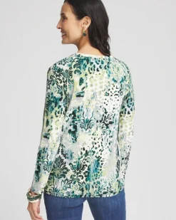 Store Touch Of Cool™ Animal Print Layering Tee Tops