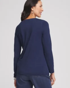 Clearance Touch Of Cool™ Denim Long Sleeve Tee Tops