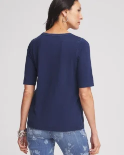 Best Touch Of Cool™ Denim Short Sleeve Tee Tops