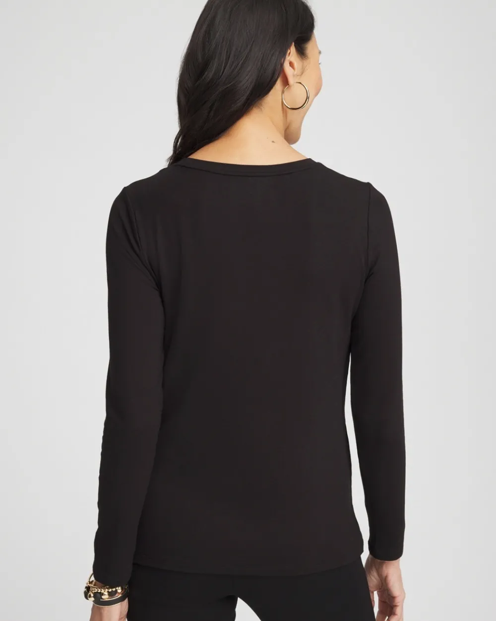 Shop Touch Of Cool™ Embellished Leopard Layering Tee Tops