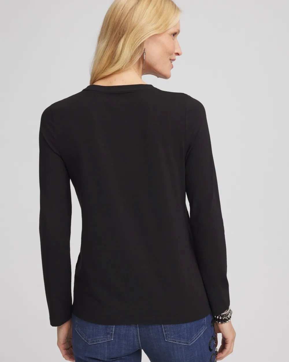 Discount Touch Of Cool™ Flocked Long Sleeve Layering Tee Tops