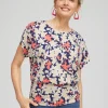 Cheap Touch Of Cool™ Floral Banded Hem Top Tops