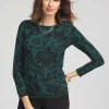 Discount Touch Of Cool™ Floral Scroll Layering Tee Tops