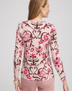 Cheap Touch Of Cool™ Floral Scroll Layering Tee Tops | Tees