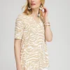 Sale Touch Of Cool™ Leaves Modern Tunic Tops