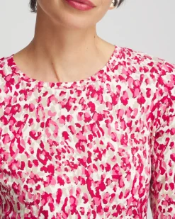 Cheap Touch Of Cool™ Leopard Short Sleeve Tee Tops