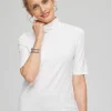 Outlet Touch Of Cool™ Mock Neck Short Sleeve Tee Tops