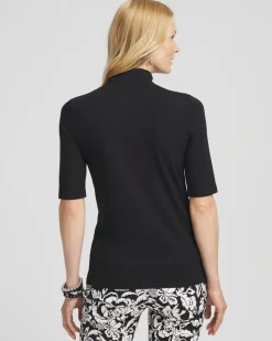 Outlet Touch Of Cool™ Mock Neck Short Sleeve Tee Tops