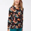 Outlet Touch Of Cool Multi Paisley Layering Tee Tops