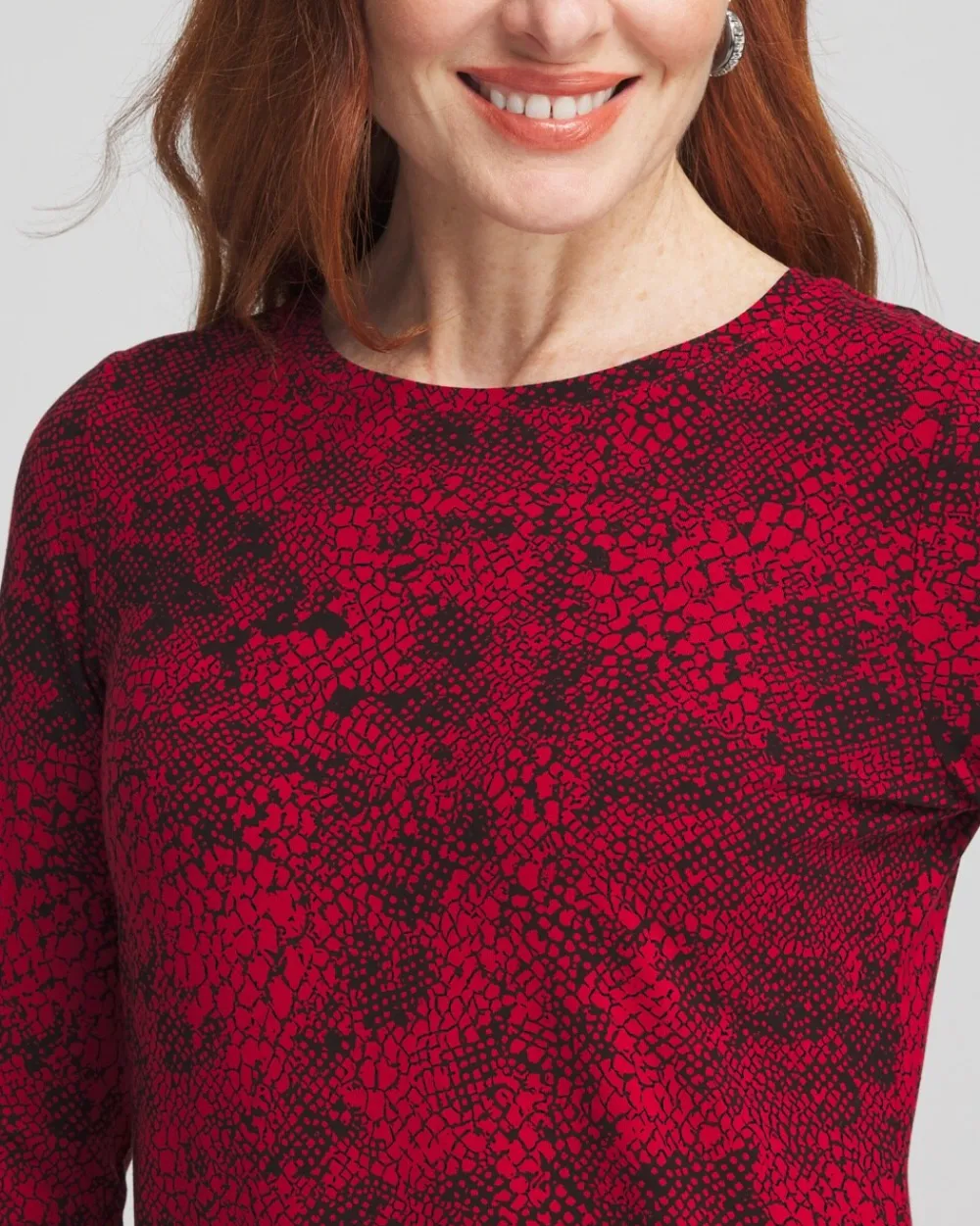 Shop Touch Of Cool™ Snake Print Layering Tee Tops | Tees