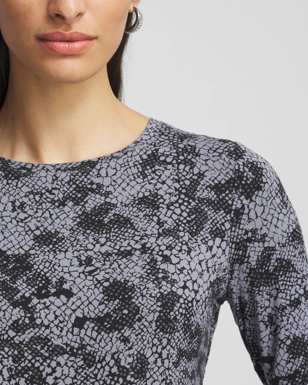 Cheap Touch Of Cool™ Snake Print Layering Tee Tops | Tees