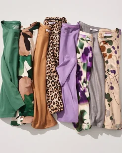 Clearance Touch Of Cool™ Sprig Dot Long Sleeve Layering Tee Tops