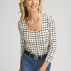 Flash Sale Touch Of Cool™ Square Neck Tee Tops