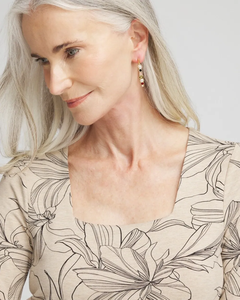 Outlet Touch Of Cool™ Square Neck Tee Tops