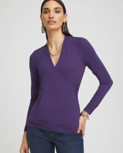 Online Touch Of Cool™ Surplice Top Tops
